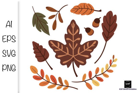 Autumn Leaf Fall Element V1: A Graphic Design Asset for Seasonal Creativity