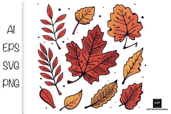 Autumn Leaf Fall Element V3: A Graphic Design Asset for Seasonal Branding