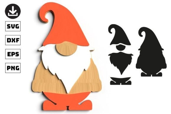 Christmas 3D Gnomes SVG Cut File: Festive Freebie for Laser-Cut Branding