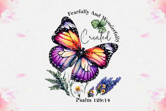 Fearfully and Wonderfully Created Psalm Graphics for Crafts & Branding
