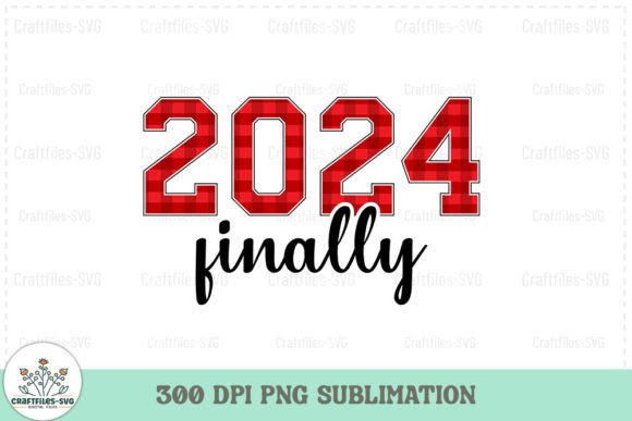 Finally 2024 - Happy New Year PNG for Modern Blog Graphics