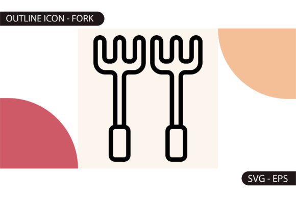 Fork Icon: A Versatile Graphic Design Asset for Local Business Branding