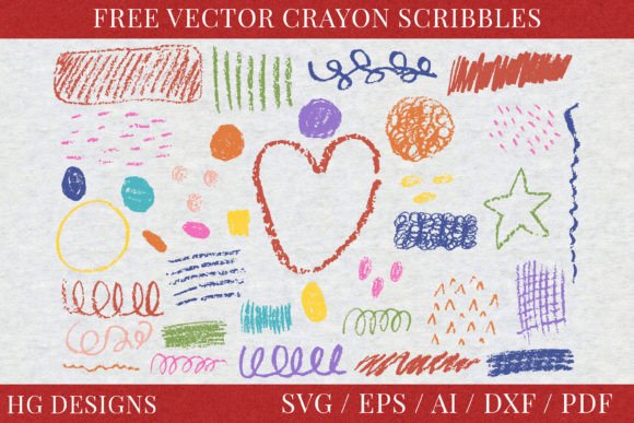 Free Vector Crayon Scribbles: A Must-Have Graphic Design Asset for Crafters