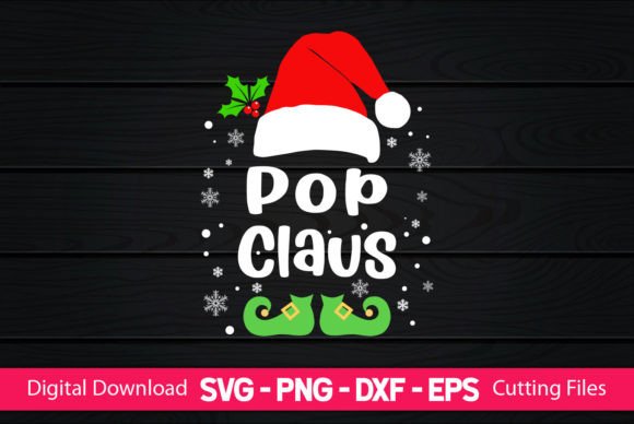Pop Claus Graphics for Crafts and Local Business Branding