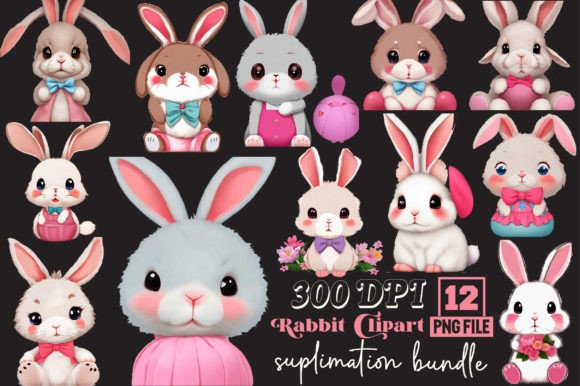 Rabbit Clipart Sublimation Bundle Review for Real Embroidery Projects