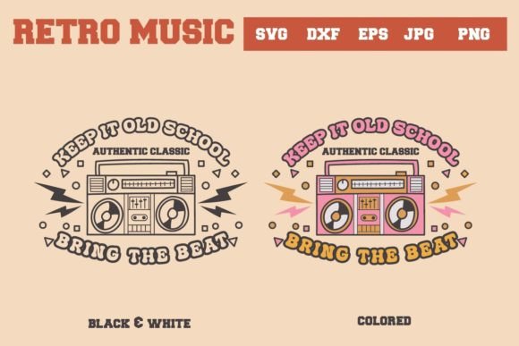 Retro Music Graphics for Crafts and Blogs: Keep It Old School with a Beat