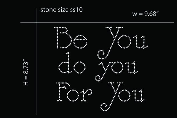 Rhinestone Be You Do You: A Sparkling Graphic Design Asset for Creative Brands