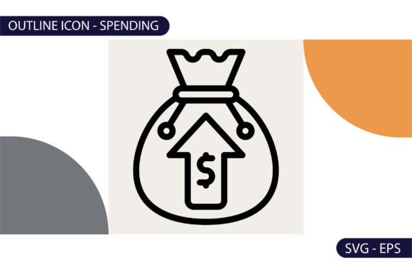 Spending Icon: A Versatile Graphic Design Asset for Modern Branding