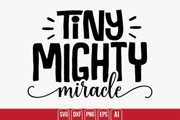 Tiny Mighty Miracle: A Versatile Graphic Design Asset for Crafts and Local Branding