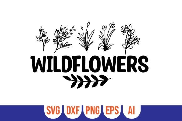 WildFlowers Graphic Design Asset for Crafts and Creative Projects